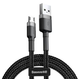 Дата-кабель Baseus Cafule CAMKLF-CG1 2m USB (тато) - microUSB (тато) Black Gray 1.5A