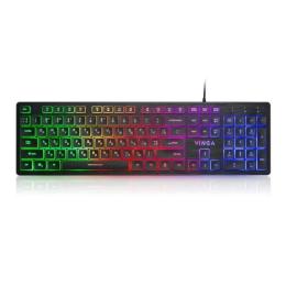 Клавіатура USB мультимедійна Vinga KB410 Black