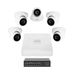 Комплект відеонагляду GreenVision GV-IP-K-W82/05 5MP White 5 камер (LP29480)