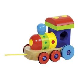 Каталка goki 55943G деревяна Локомотив Барселона