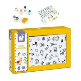 Набір для творчості Janod J07800 Штампи Світ