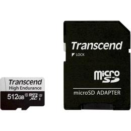 Карта памяті Transcend 512GB microSDXC class 10 UHS-I U3 High Endurance Black (TS512GUSD350V)