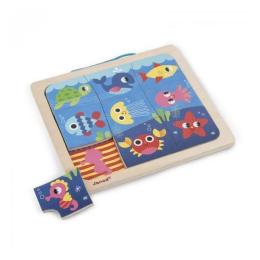 Пазл Janod Рибки J08181 9 елементів магнітний