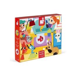 Пазл Janod Домашні тварини J02686 20 елементів тактильний