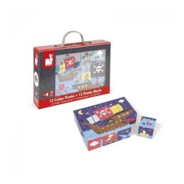 Ігрові кубики Janod Пірати J02984 картонні