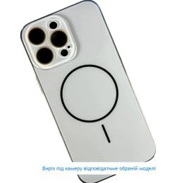 Чохол-накладка Infinity AG Glass MagSafe Frame for Apple iPhone 16 Gray + захист камери