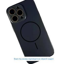 Чохол-накладка Infinity AG Glass MagSafe Frame for Apple iPhone 16 Black + захист камери
