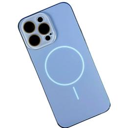 Чохол-накладка Infinity AG Glass MagSafe Frame for Apple iPhone 16 Pro Blue + захист камери