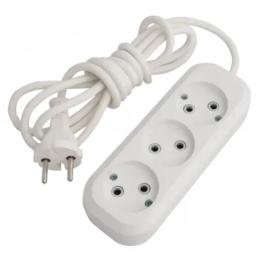 Мережевий фільтр Makel 00000027875 White без заземлення