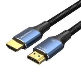 Відео-кабель Vention ALGLI HDMI (тато)  -  HDMI (тато) 3 m Black Blue