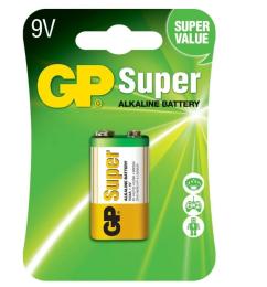Батарейка GP Super Alcaline 6F22/6LR61 9V * 1 (1604A-5UE1 / 4891199002311)