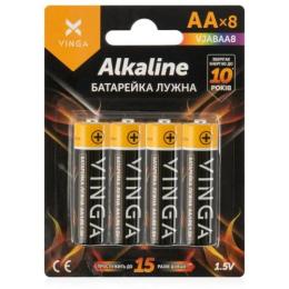 Батарейка Vinga AA LR6 Alkaline 8pcs Blister (VJABAA8)
