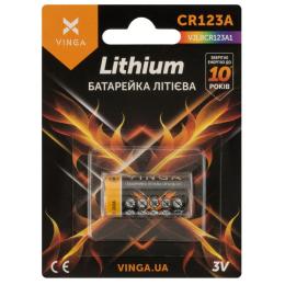 Батарейка Vinga CR123A Lithium (VJLBCR123A1)