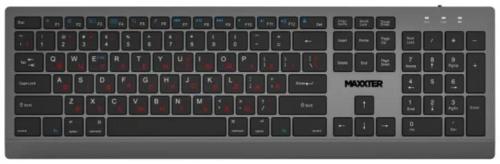 Клавіатура Maxxter KBW-01G-UA Black Gray ENG  UA