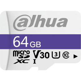 Карта памяті Dahua microSDXC 64GB UHS-I U3 V30 Class 10 (DHI-TF-C100/64GB)