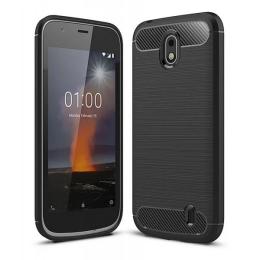 Накладка для Nokia 1 Dual SIM Laudtec Carbon Fiber Black (LT-N1B)