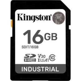 Карта памяті Kingston microSDHC Industrial 16GB UHS-I U3 V30 A1 Class 10 (SDIT/16GB)