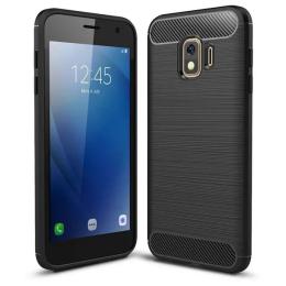 Накладка для Samsung Galaxy J260 J2 Core 2018 Laudtec Carbon Fiber Black (LT-J2C)