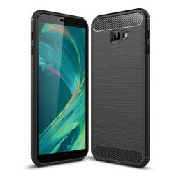 Накладка для Samsung Galaxy J415 J4+ Laudtec Carbon Fiber Black (LT-J415F)