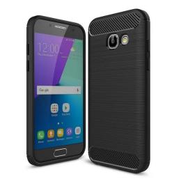 Накладка для Samsung A320 Galaxy A3 (2017) Laudtec Carbon Fiber Black (LT-A32017B)