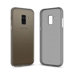 Накладка для Samsung Galaxy A730 A8+ 2018 силікон MakeFuture Air Case (Clear TPU) Black