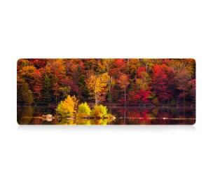 Килимок для мишки Voltronic Autumn forest Orange 300x700 з боковою прошивкою, товщина 2 мм