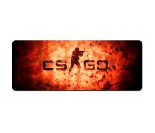 Килимок для мишки Voltronic CS One Fighter Black Red 300x700 з боковою прошивкою, товщина 2 мм