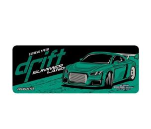 Килимок для мишки Voltronic Drift Dark Green 300x700 з боковою прошивкою, товщина 2 мм