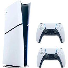 Ігрова приставка Sony PlayStation 5 Slim Digital Edition White + 2 Dualsense
