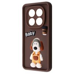 Чохол-накладка Infinity Pretty Things Case Xiaomi Redmi Note 14 Pro 4G Brown Baby