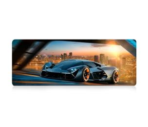 Килимок для мишки Voltronic Lamborghini Black 300x700 з боковою прошивкою, товщина 2 мм