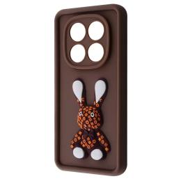 Чохол-накладка Infinity Pretty Things Case Xiaomi Redmi Note 14 Pro 4G Brown Rabbit