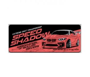 Килимок для мишки Voltronic Speed shadow Dark Red 300x700 з боковою прошивкою, товщина 2 мм