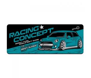 Килимок для мишки Voltronic Racing concept Dark Blue 300x700 з боковою прошивкою, товщина 2 мм