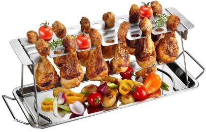 Підставка для приготування курячих ніжок Gefu BBQ (89259) Silver