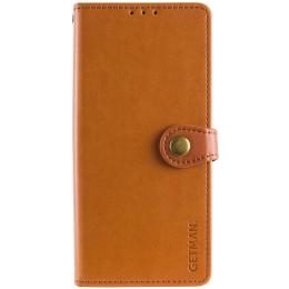 Чохол-книжка GETMAN Gallant (PU) для Xiaomi Redmi Note 14 4G Brown