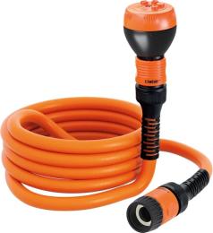 Шланг поливальний пружинний 1/2 TWIDDY 15м, з конекторами і розпилювачем