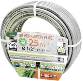 Шланг поливальний 1/2 25м Silver Green Plus, сірий з салатовою полосою