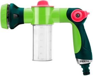 Зрошувач VERTO 15G715 Green пінорозпилювач, плавне регулювання, багатофункціональний