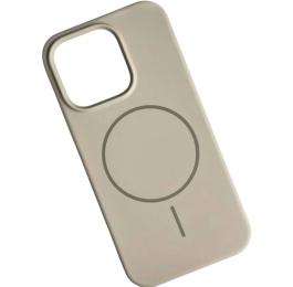 Чохол-накладка Infinity Silicone Case Luxury MagSafe для Apple iPhone 15 Pro Max Beige