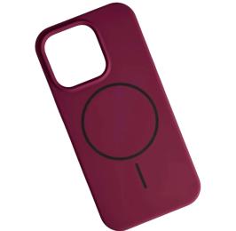 Чохол-накладка Infinity Silicone Case Luxury MagSafe для Apple iPhone 15 Pro Marsala
