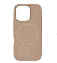 Чохол-накладка Infinity Silicone Case Luxury MagSafe для Apple iPhone 16 Pro Cappuccino