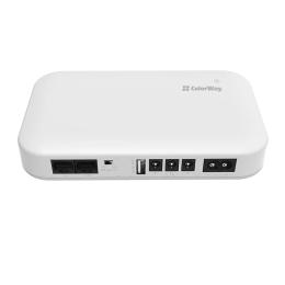 Джерело безперебійного живлення для роутера ColorWay 10000mAh 21W DC 5V/9V/12V/24V White (CW-PB100LI3WT)