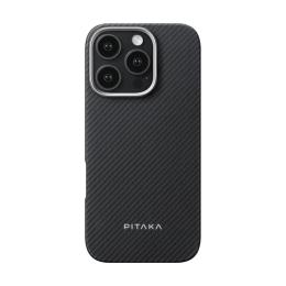 Чохол-накладка Pitaka Ultra-Slim Case для iPhone 16 Pro Black Gray Twill (KI1601PA)