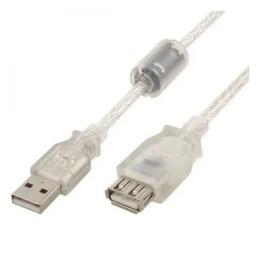 Дата-кабель Cablexpert CCF-USB2-AMAF-TR-15 4.5m USB(тато) - USB(мама) White