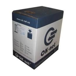 Кабель вита пара UTP 5е OK-Net КПВ-ВП (100) 4х2х0.48 бухта 305м (OKIUTP42048305)