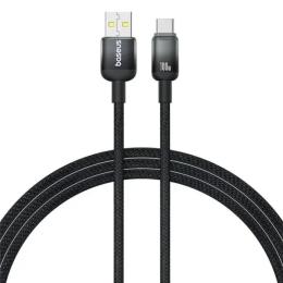 Дата-кабель Baseus Discolor Series Fast Charging Cable USB (тато) - USB-C (тато) 100W Cluster Black (P10374903111-00)