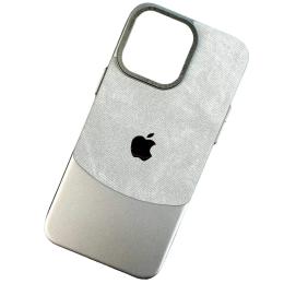 Чохол-накладка Infinity Jeans Apple Logo Case для Apple iPhone 15 Pro Gray