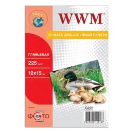 Фотопапір WWM G225.F500 White A6, 500л, глянцевий, 225 г/м2