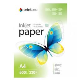 Фотопапір PrintPro PGE230500A4 White А4, 500л, глянцевий, 230 г/м2